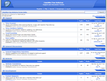 Tablet Screenshot of forums.clamwin.com
